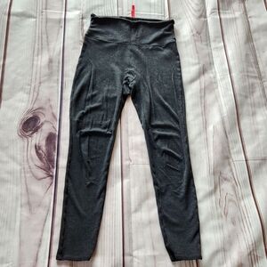 Spanx Leggings Tights Pants Heather Grey Gray Black | Women's Size Medium